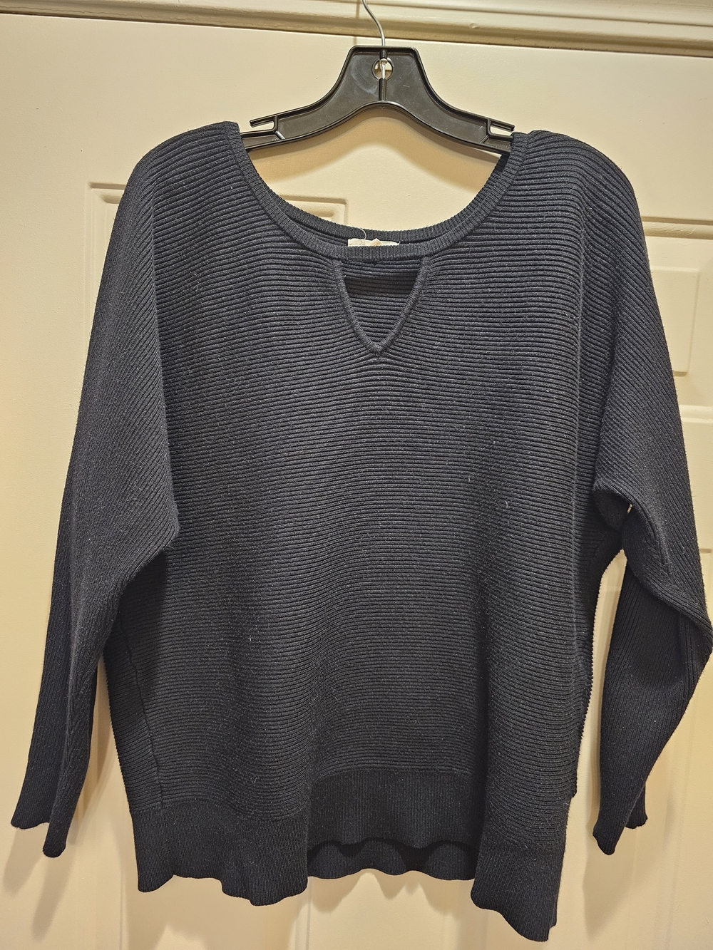 Maurices Navy Ribbed Crewneck Sweater